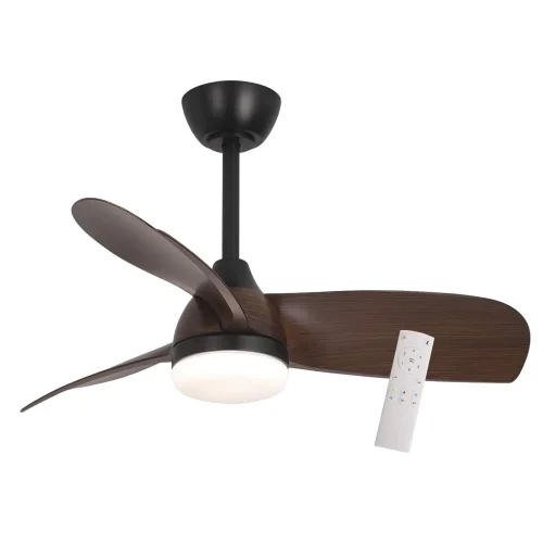 VENTILATORE DA SOFFITTO CON LUCE MOTORE DC SIERRA COLORE NOCE Ø 91,4 CM
