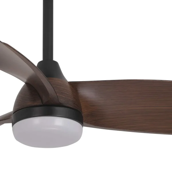 VENTILATORE DA SOFFITTO CON LUCE MOTORE DC SIERRA COLORE NOCE Ø 91,4 CM