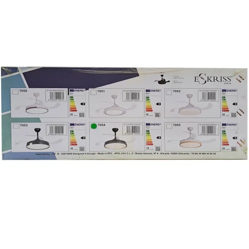 VENTILATORE DA SOFFITTO LED 48W REGOLABILE CON 4 PALE PIEGHEVOLI WELLINGTON VENTILATORE DA SOFFITTO LED 48W REGOLABILE CON 4 PALE PIEGHEVOLI WELLINGTON