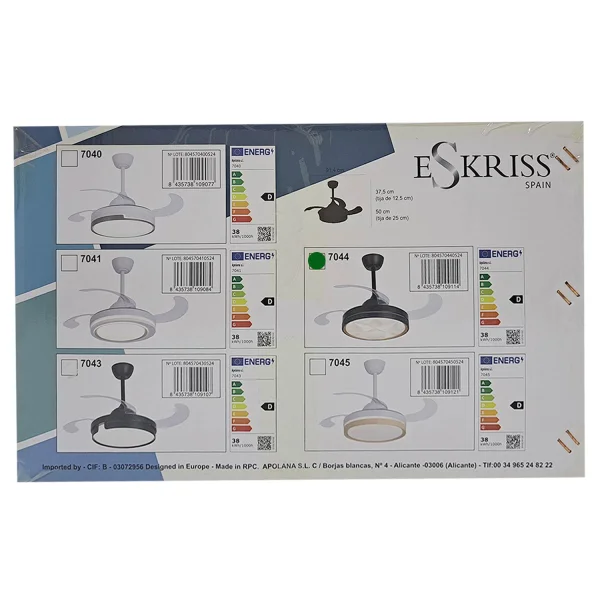 VENTILATORE A SOFFITTO LED 38W REGOLABILE 4 PALE PLIABILI WELLINGTON VENTILATORE A SOFFITTO LED 38W REGOLABILE 4 PALE PLIABILI WELLINGTON