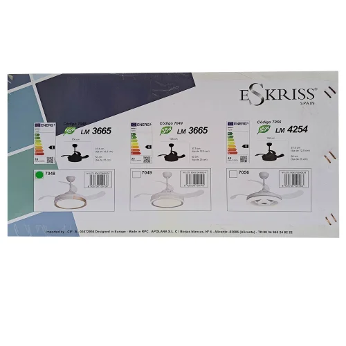 Ventilatore a Soffitto LED 35W Regolabile 4 Palette Rientranti Burlington | Lúzete Ventilatore a Soffitto LED 35W Regolabile 4 Palette Rientranti Burlington | Lúzete