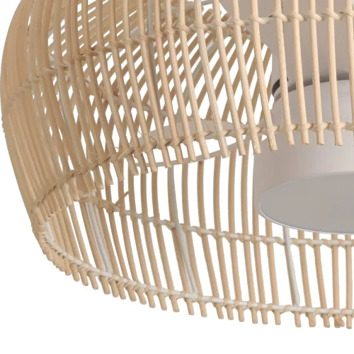 VENTILATORE DA SOFFITTO LED 18W 3000-6000K CON SCHERMO IN RATTAN CHIARO MAUI VENTILATORE DA SOFFITTO LED 18W 3000-6000K CON SCHERMO IN RATTAN CHIARO MAUI