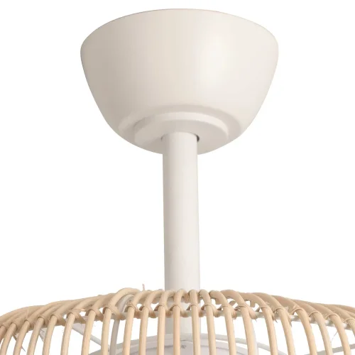 VENTILATORE DA SOFFITTO LED 18W 3000-6000K CON SCHERMO IN RATTAN CHIARO MAUI VENTILATORE DA SOFFITTO LED 18W 3000-6000K CON SCHERMO IN RATTAN CHIARO MAUI