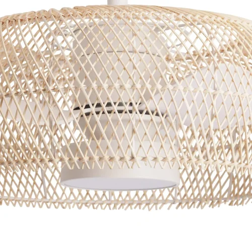 VENTILATORE DA SOFFITTO LED 18W 3000-6000K SCHERMO IN RATAN NATURALE KOLOA VENTILATORE DA SOFFITTO LED 18W 3000-6000K SCHERMO IN RATAN NATURALE KOLOA
