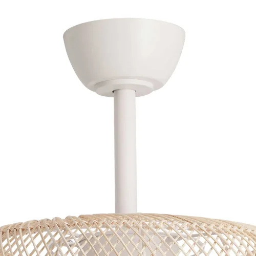 VENTILATORE DA SOFFITTO LED 18W 3000-6000K SCHERMO IN RATAN NATURALE KOLOA VENTILATORE DA SOFFITTO LED 18W 3000-6000K SCHERMO IN RATAN NATURALE KOLOA