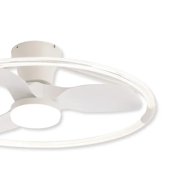 VENTILATORE DA SOFFITTO STILE PLAFONIERA LED 40W 3000-6000K 3 PALE BIANCO PIETRO VENTILATORE DA SOFFITTO STILE PLAFONIERA LED 40W 3000-6000K 3 PALE BIANCO PIETRO