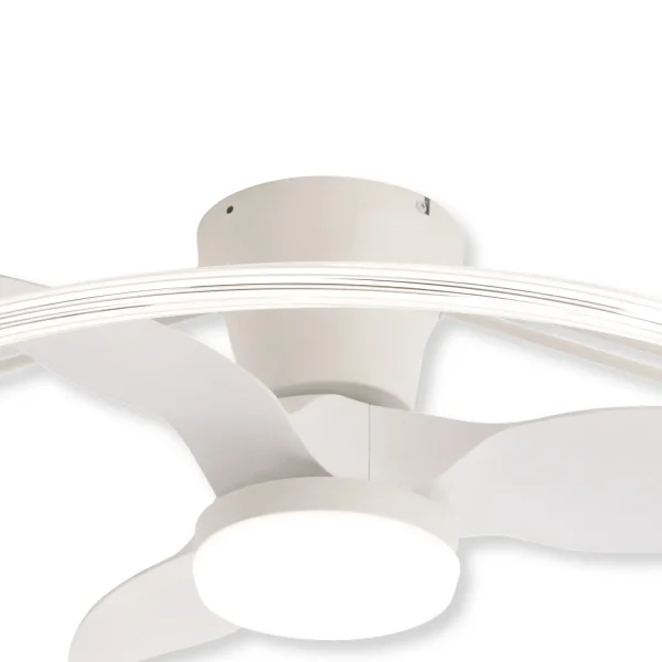 VENTILATORE DA SOFFITTO STILE PLAFONIERA LED 40W 3000-6000K 3 PALE BIANCO PIETRO VENTILATORE DA SOFFITTO STILE PLAFONIERA LED 40W 3000-6000K 3 PALE BIANCO PIETRO