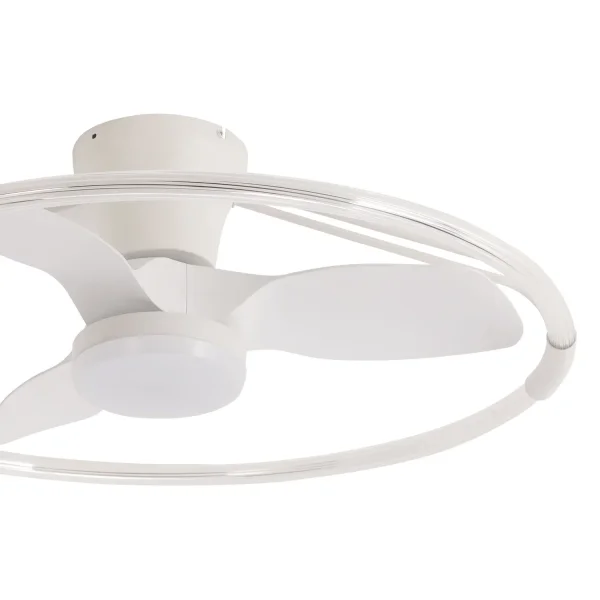 VENTILATORE DA SOFFITTO STILE PLAFONIERA LED 40W 3000-6000K 3 PALE BIANCO PIETRO VENTILATORE DA SOFFITTO STILE PLAFONIERA LED 40W 3000-6000K 3 PALE BIANCO PIETRO