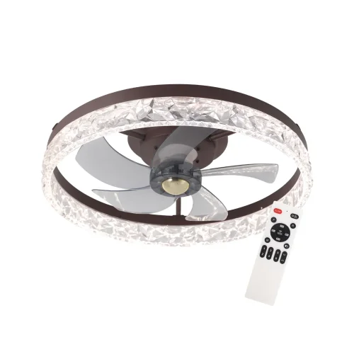 VENTILATORE DA SOFFITTO STILE PLAFONIERA LED 30W 3000-6000K 5 PALE NERO ROCHELLE VENTILATORE DA SOFFITTO STILE PLAFONIERA LED 30W 3000-6000K 5 PALE NERO ROCHELLE