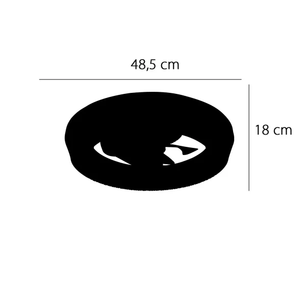 VENTILATORE DA SOFFITTO STILE PLAFONIERA LED 48W 3000-6000K 5 PALE BIANCO GLIMMER VENTILATORE DA SOFFITTO STILE PLAFONIERA LED 48W 3000-6000K 5 PALE BIANCO GLIMMER