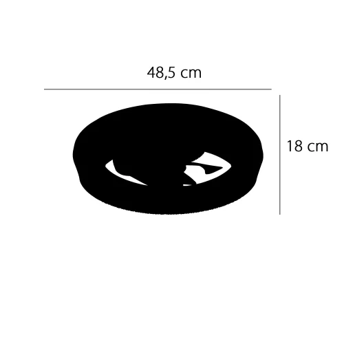 VENTILATORE DA SOFFITTO STILE PLAFONIERA LED 48W 3000-6000K 5 PALE BIANCO GLIMMER VENTILATORE DA SOFFITTO STILE PLAFONIERA LED 48W 3000-6000K 5 PALE BIANCO GLIMMER