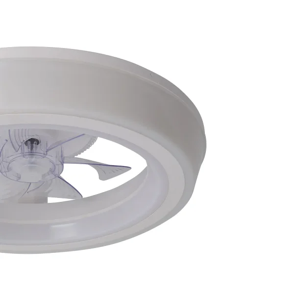 VENTILATORE DA SOFFITTO STILE PLAFONIERA LED 48W 3000-6000K 5 PALE BIANCO CLARISSE VENTILATORE DA SOFFITTO STILE PLAFONIERA LED 48W 3000-6000K 5 PALE BIANCO CLARISSE