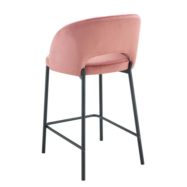 SGABELLO TAPPEZZATO ROSA CLOTILDE SGABELLO TAPPEZZATO ROSA CLOTILDE