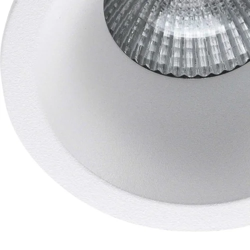 FARETTO INCASSATO ROTONDO EXTRA PROFONDO 3,5 CM IN ALLUMINIO BIANCO