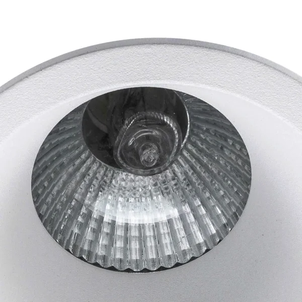 FARETTO INCASSATO ROTONDO EXTRA PROFONDO 3,5 CM IN ALLUMINIO BIANCO