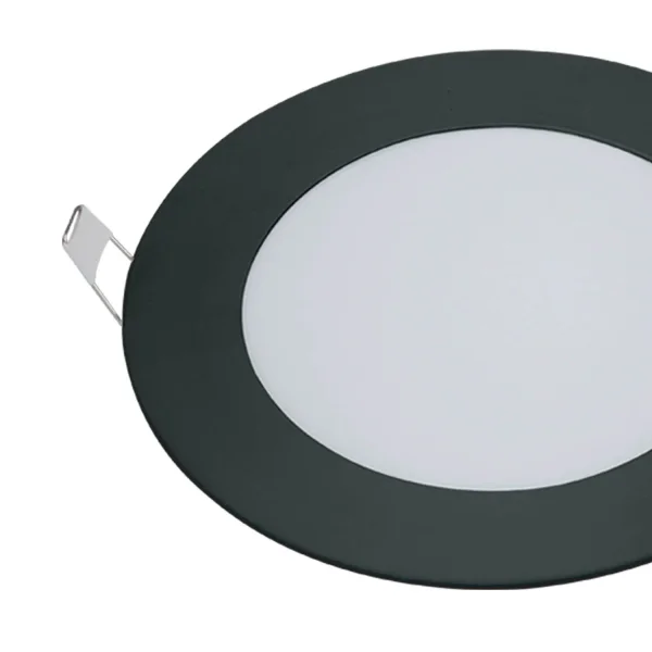 DOWNLIGHT LED CIRCOLARE 6W 3000K-6000K Ø 12 CM NERO DOWNLIGHT LED CIRCOLARE 6W 3000K-6000K Ø 12 CM NERO