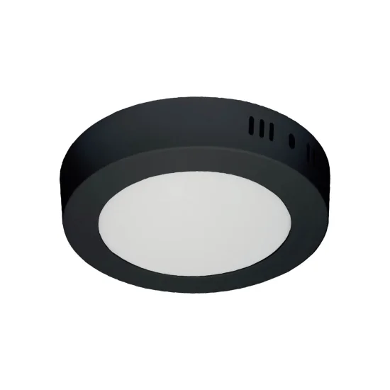 DOWNLIGHT LED DA SUPERFICIE CIRCOLARE 6W 3000K-6000K Ø 12 CM NERO