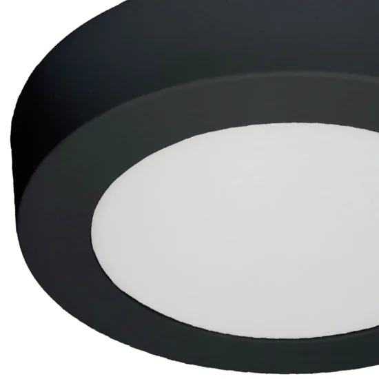 DOWNLIGHT LED DA SUPERFICIE CIRCOLARE 6W 3000K-6000K Ø 12 CM NERO 2