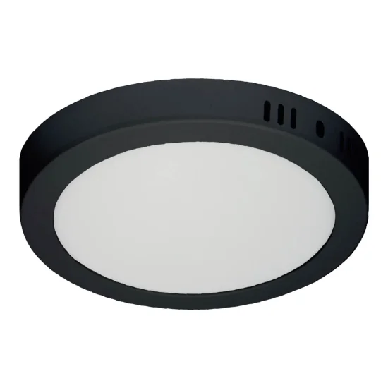 DOWNLIGHT LED SUPERFICIE CIRCOLARE 24W 3000K-6000K Ø 29,5 CM NERO