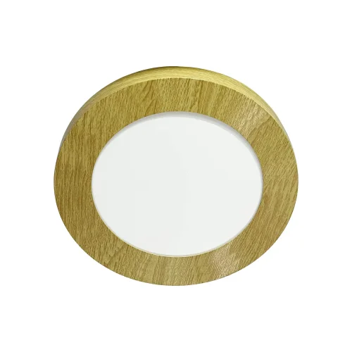 DOWNLIGHT LED DA SUPERFICIE CIRCOLARE 6W 3000K-6000K Ø 12 CM COLORE LEGNO