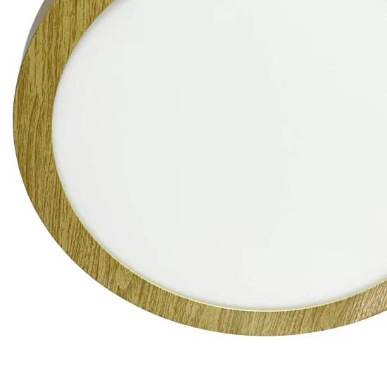 DOWNLIGHT LED DA SUPERFICIE CIRCOLARE 24W 3000K-6000K Ø 29,5 CM COLORE LEGNO 2