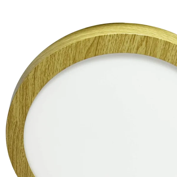 DOWNLIGHT LED DA SUPERFICIE CIRCOLARE 24W 3000K-6000K Ø 29,5 CM COLORE LEGNO DOWNLIGHT LED DA SUPERFICIE CIRCOLARE 24W 3000K-6000K Ø 29,5 CM COLORE LEGNO