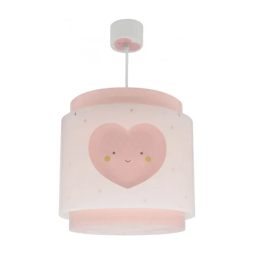 LAMPADARIO DA SOFFITTO PER BAMBINI CUORE ROSA