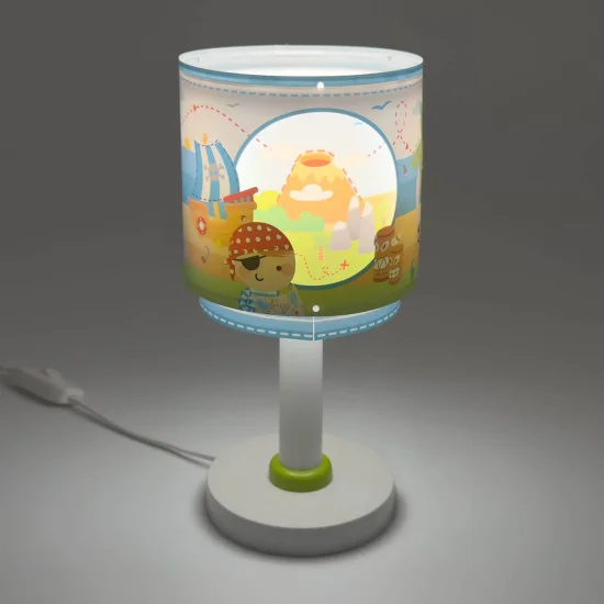 LAMPADA DA TAVOLO PER BAMBINI ISOLA DEI PIRATI 2