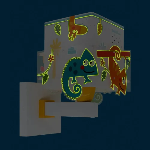 APPLIQUE DA PARETE PER BAMBINI ANIMALI DELLA GIUNGLA