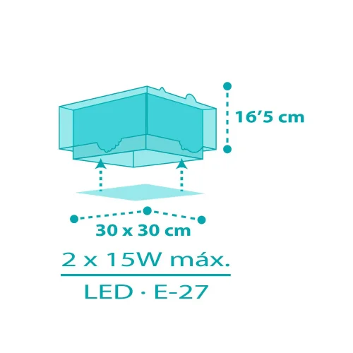 PLAFONIERA DA SOFFITTO PER BAMBINI ANIMALI DELLA GIUNGLA
