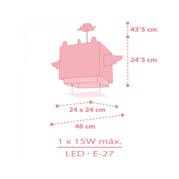 PLAFONIERA PER BAMBINI LITTLE UNICORN PLAFONIERA PER BAMBINI LITTLE UNICORN