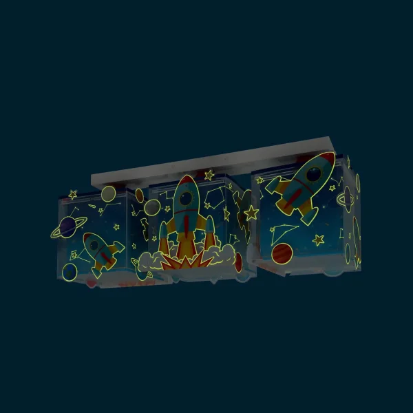 PLAFONIERE 3 LUCI BAMBINO RAZZO