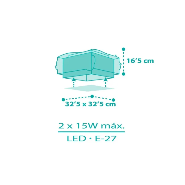 PLAFONNIER PER BAMBINI 2 LUCI SIRENE