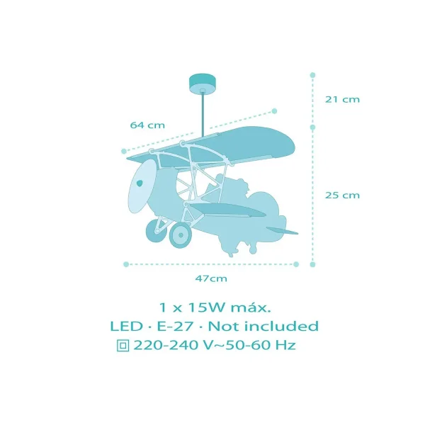 SOSPENSIONE DA SOFFITTO PER BAMBINI COCCODRILLO IN AEREO