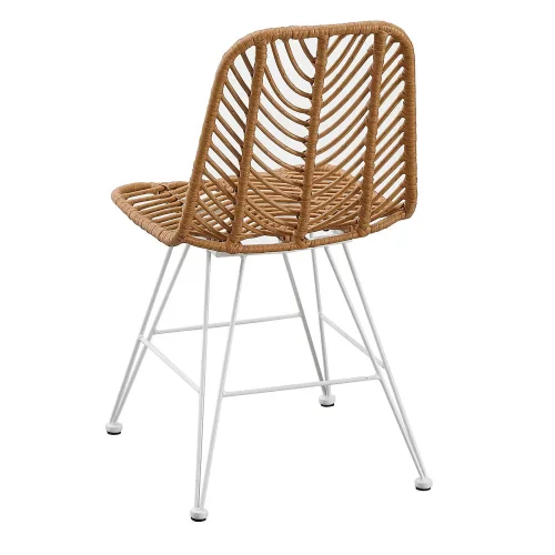 SEDIA DA GIARDINO IN RATTAN SINTETICO GAMBE BIANCHE VOLCANO SEDIA DA GIARDINO IN RATTAN SINTETICO GAMBE BIANCHE VOLCANO