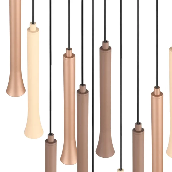 SOSPENSIONE LED 11 LUCI 33W REGOLABILE BASE CIRCOLARE FABIOLA