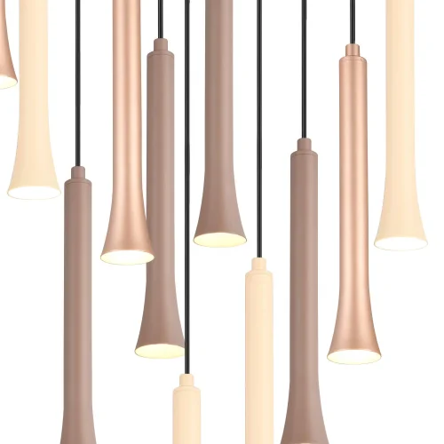 SOSPENSIONE LED 11 LUCI 33W REGOLABILE BASE CIRCOLARE FABIOLA