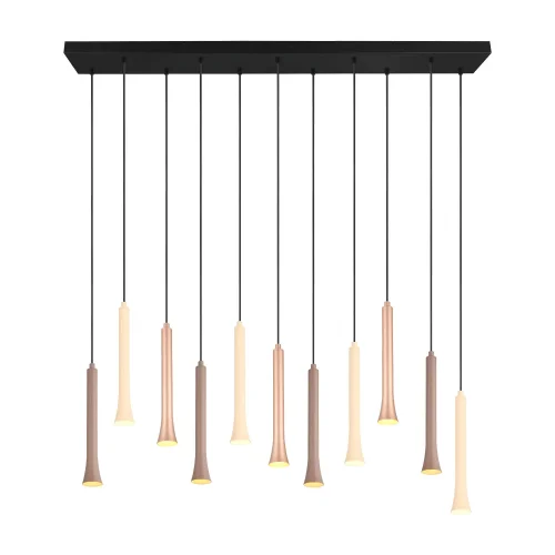 SOSPENSIONE LED 11 LUCI 33W REGOLABILE BASE RETTANGOLARE FABIOLA