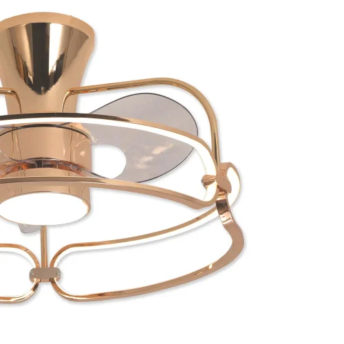 VENTILATORE DA SOFFITTO STILE PLAFONIERA LED 48W 3000-6000K DORATO BENEDICT VENTILATORE DA SOFFITTO STILE PLAFONIERA LED 48W 3000-6000K DORATO BENEDICT