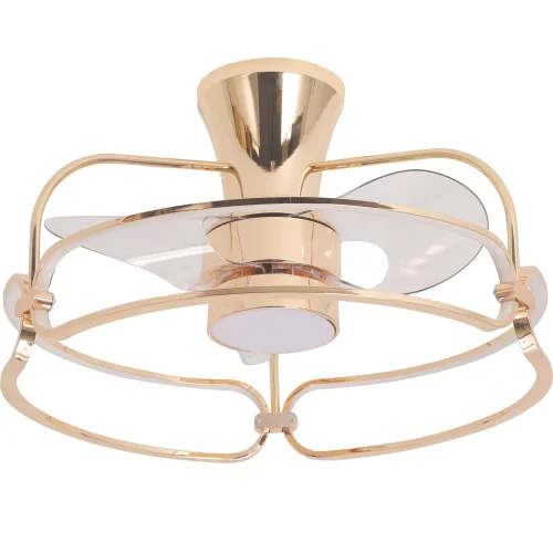 VENTILATORE DA SOFFITTO STILE PLAFONIERA LED 48W 3000-6000K DORATO BENEDICT VENTILATORE DA SOFFITTO STILE PLAFONIERA LED 48W 3000-6000K DORATO BENEDICT