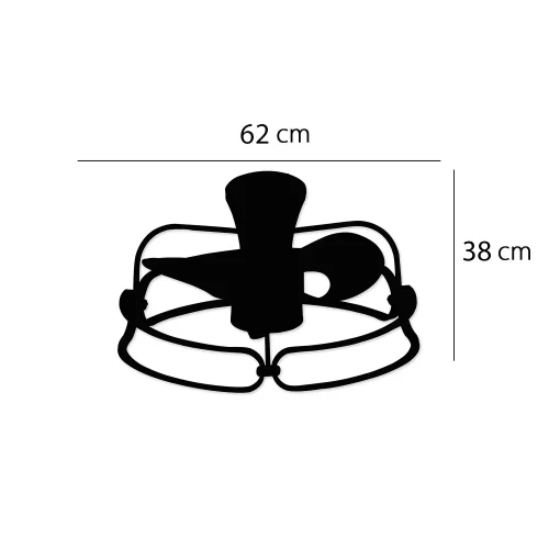 VENTILATORE DA SOFFITTO STILE PLAFONIERA LED 48W 3000-6000K DORATO BENEDICT VENTILATORE DA SOFFITTO STILE PLAFONIERA LED 48W 3000-6000K DORATO BENEDICT