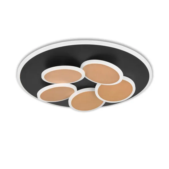 PLAFONIERA LED 35W 2700-6500K NERO/ORO MILAN 2