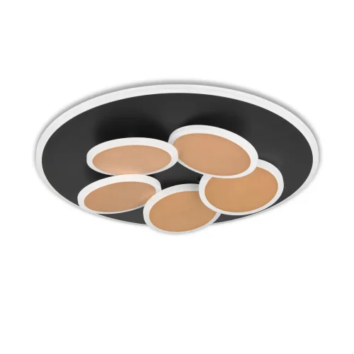 PLAFONIERA LED 35W 2700-6500K NERO/ORO MILAN