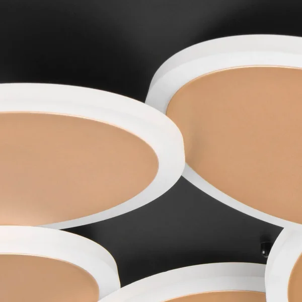 PLAFONIERA LED 35W 2700-6500K NERO/ORO MILAN