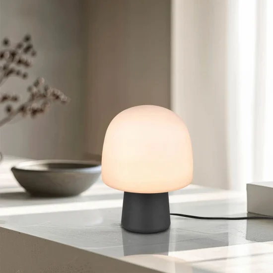 LAMPADA DA TAVOLO IN METALLO NERO E14 SINCLAIR