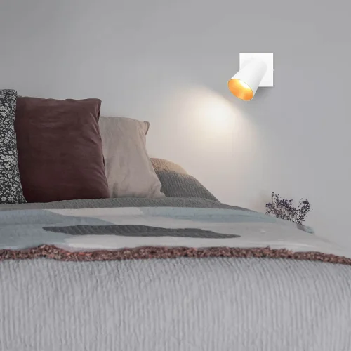 SPOT DA SOFFITTO/PARETE IN METALLO BIANCO GU10 SILVANO