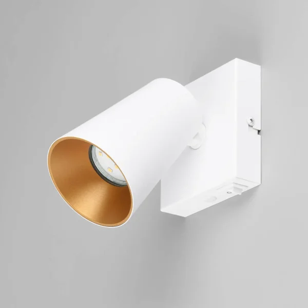 SPOT DA SOFFITTO/PARETE IN METALLO BIANCO GU10 SILVANO