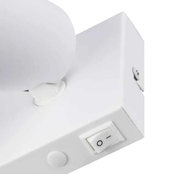 SPOT DA SOFFITTO/PARETE IN METALLO BIANCO GU10 SILVANO