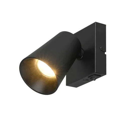 SPOT DA SOFFITTO/PARETE IN METALLO NERO GU10 SILVANO
