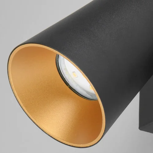 SPOT DA SOFFITTO/PARETE IN METALLO NERO GU10 SILVANO